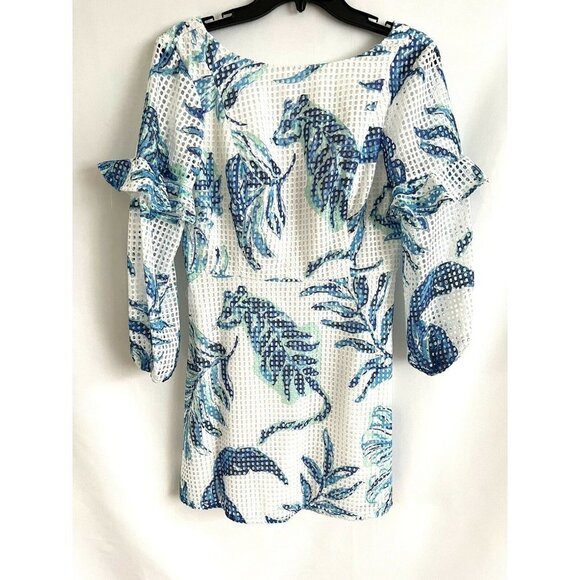 Lilly Pulitzer LAURIE ROMPER Resort White No Place Like Roam size 6 women - Picture 4 of 5